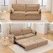 Pull Out Sofa Bed, Corduroy Convertible Sleeper Sofa Couch, Side Storage, And USB / C - Type Charging Ports Chair