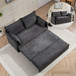 Pull Out Sofa Bed, Corduroy Convertible Sleeper Sofa Couch, Side Storage, And USB / C - Type Charging Ports Chair