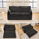 Pull Out Sofa Bed, Corduroy Convertible Sleeper Sofa Couch, Side Storage, And USB / C - Type Charging Ports Chair