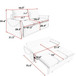 Pull Out Sofa Bed, 3 Seat Convertible Sleeper Sofa With 2 In 1 Pillow And Blanket Set