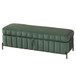 Wide Upholstered Velvet Storage Soft Bench Ottoman With Metal Legs