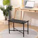 Handwoven Paper Rope Foot Rest Shoes Stools Ottomans For Entryway