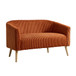Modern Loveseat Couch Sofa With Corduroy Upholstery, 2 Seat