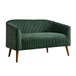 Modern Loveseat Couch Sofa With Corduroy Upholstery, 2 Seat