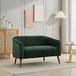 Modern Loveseat Couch Sofa With Corduroy Upholstery, 2 Seat