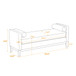 Elegant Upholstered Bench Daybed Ottoman With Bolster Pillows