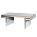 American Vintage Industrial Coffee Table, Double Tier Design