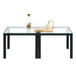 Coffee Table (Set of 2), Square Modern Table With Tempered Glass Finish For Living Room