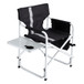 Padded Folding Outdoor Chair With Side Table And Storage Pockets, Lightweight Oversized Directors Chair For Indoor, Outdoor Camping, Picnics And Fishing
