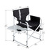 Padded Folding Outdoor Chair With Side Table And Storage Pockets, Lightweight Oversized Directors Chair For Indoor, Outdoor Camping, Picnics And Fishing