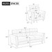 Modern Living Room Sofa Set Linen Upholstered Couch Furniture For Home Office