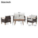 4 Piece Garden Furniture, Patio Seating Set