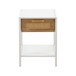 15.74" Rattan End Table With Drawer, Modern Nightstand, Metal Legs, Side Table For Living Room, Bedroom