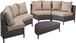 Pt Limon - 5 Pieces Sofa Set - Brown / Beige