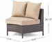 Pt Limon - 5 Pieces Sofa Set - Brown / Beige