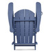 Folding Outdoor Adirondack Chair (Set of 2) And Table Set, Hdpe All-Weather Folding Fire Pit Chair, Ergonomic Design Patio Lawn Chair For Outside Deck Garden Backyardf Balcony - Navy Blue