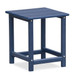 Folding Outdoor Adirondack Chair (Set of 2) And Table Set, Hdpe All-Weather Folding Fire Pit Chair, Ergonomic Design Patio Lawn Chair For Outside Deck Garden Backyardf Balcony - Navy Blue