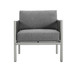 Hargrove - Club Chair - Silver / Gray