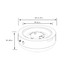 23" Propane Gas Fire Pit Bowl, 40000 Btu Round Steel Fire Pit For Outside Patio Deck Garden Backyard - Gray