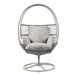 Reno - Outdoor Wicker Swivel Lounge Chair - Light Gray