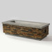 60" Propane Gas Fire Pit Table, 60000 Btu Rectangular Concrete Fire Pit For Outside Patio Deck Garden Backyard - Sandstone