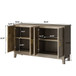 Vintage Sideboard Buffet Cabinet With Storage, Large Accent Cabinet Sideboard With 4 Doors, Storage Cabinet With Storage Console Table, For Kitchen Dinning Room Living Room Hallway Or Entryway - Brown