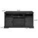 Fireplace TV Stand For Tvs Up To 65", Entertainment Center With 23" Electric Fireplace, Farmhouse TV Stand Industrial Media Console With Sliding Barn Door For Living Room - Dark Gray