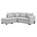 L-Shaped Sectional Pull Out Sofa Bed Sleeper Sofa With Two USB Ports, Two Power Sockets And A Movable Storage Ottoman