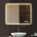 LED Bathroom Mirror, Anti Explosion Glass, Rust Resistant, Anti Fog, Tri Color