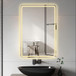 LED Bathroom Mirror, Anti Explosion Glass, Rust Resistant, Anti Fog, Tri Color