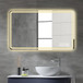 LED Bathroom Mirror, Anti Explosion Glass, Rust Resistant, Anti Fog, Tri Color