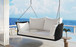 2 Person Hanging Seat, Rattan Woven Swing Chair, Porch Swing With Ropes