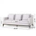 Comfy 3 Seat Sofa With Wooden Legs