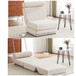 Foldable Single Chair Sofa Bed With Pillow, Easy To Store, Breathable And Wearable