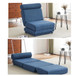 Foldable Single Chair Sofa Bed With Pillow, Easy To Store, Breathable And Wearable