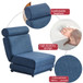 Foldable Single Chair Sofa Bed With Pillow, Easy To Store, Breathable And Wearable