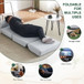 Foldable Single Chair Sofa Bed With Pillow, Easy To Store, Breathable And Wearable
