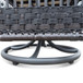 3 Pieces Conversation Set, Outdoor Wicker Rocker Swivel Patio Bistro Set, Rocking Chair With Glass Top Side Table