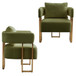 Modern Decorative Chair Teddy Fleece Upholstered And Metal Foot