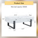Minimalist Marble Patterned Coffee Table With Metal Legs