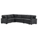 L-Shaped Sofa Sectional Sofa Couch Pull-Out Sofa Bed With Charging Devices And Cup Holders For Living Room
