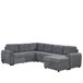 U-Shaped Sofa Sectional Sofa Pull-Out Sofa Bed With A Storage Chaise Lounge, Charging Devices For Living Room