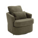 Modern Barrel Comfy Round Accent Sofa Chair, 360 Degree Swivel