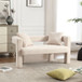 Modern Chenille Loveseat Sofa, Comfy Upholstered 2 Seater