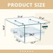 Modern 2 Tier Square Coffee Table, Elegant Marble Pattern