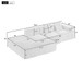 Sectional Sofa Full-Compressed Sofa Couch Free-Combined Sofa For Living Room