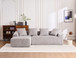 Combined 3 Seater Sofa With 4 Pillows
