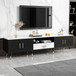 Modern TV Stand With 2 Cabinets & Open Compartments, Entertainment Center For Tvs Up To 80''