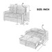 Modern Loveseat Pull Out Sofa Bed With Adjustable Backrest, Two Cup Holders, A Phone Holder, Three Charging Ports And Side Storage Pockets For Living Room