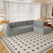Modular Combination Living Room Sofa Set, Modern Minimalist Sofa, Living Room Upholstered Sofa Bed, Bedroom, 2 Pieces Computer Free Combination, L - Shaped